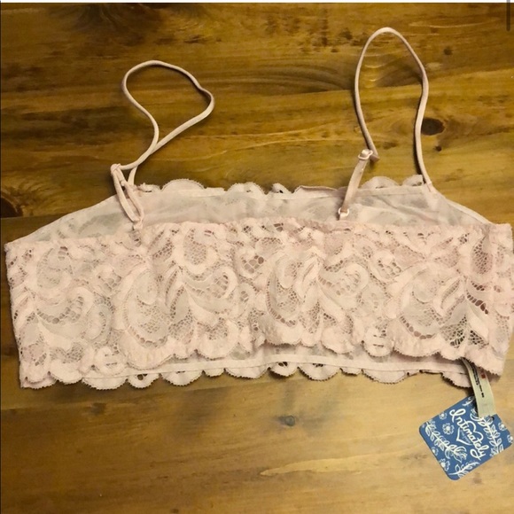 Free People Pink Reese bralette Large New - Picture 4 of 6